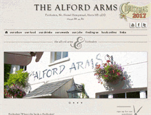 Tablet Screenshot of alfordarmsfrithsden.co.uk